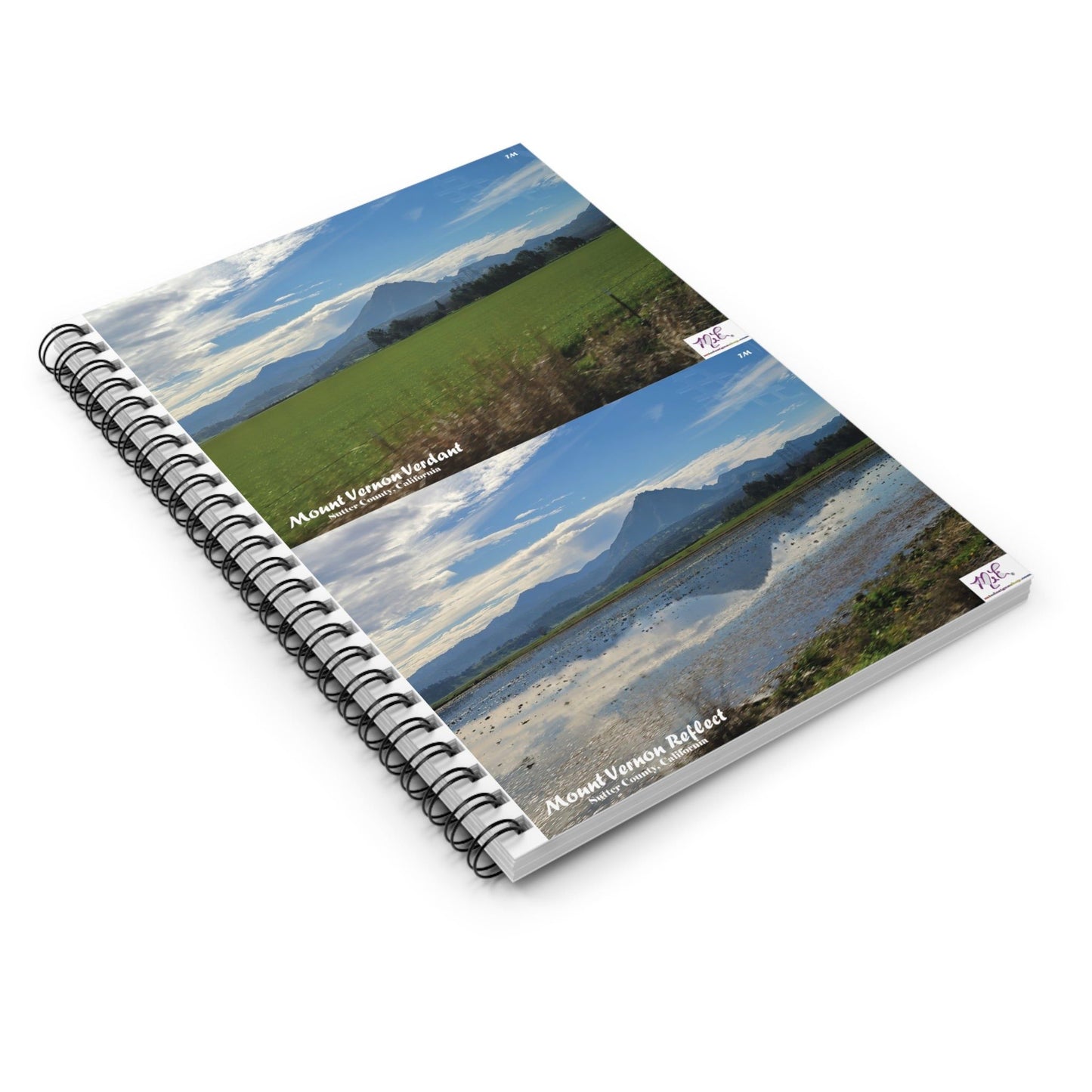 Spiral Notebook- Mount Vernon Verdant and Mount Vernon Reflect - Stacked Postcards