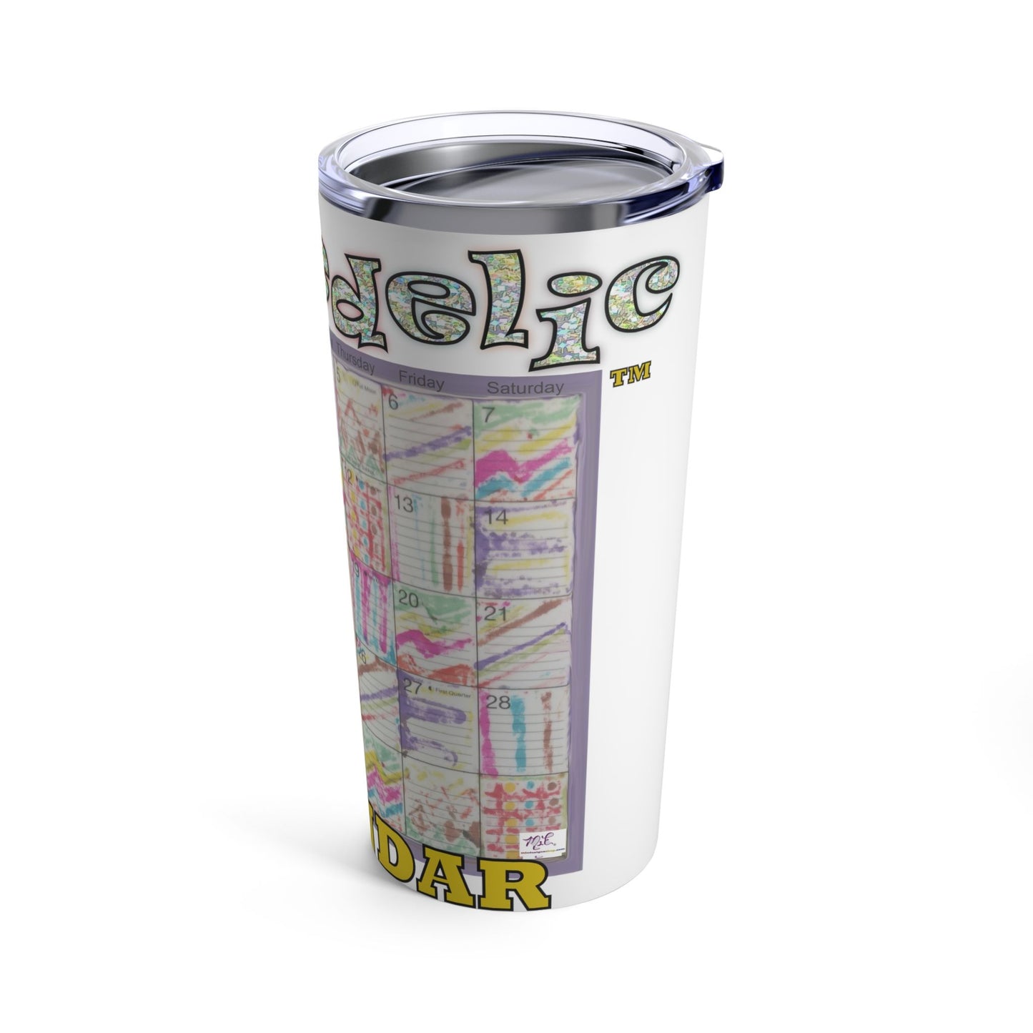 Tumbler 20oz:  "Psychedelic Calendar(tm)" - Seeped