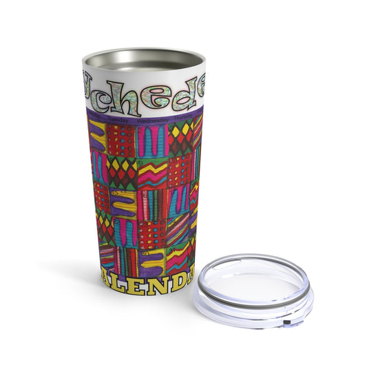 Tumbler 20oz:  "Psychedelic Calendar(tm)" - Vibrant