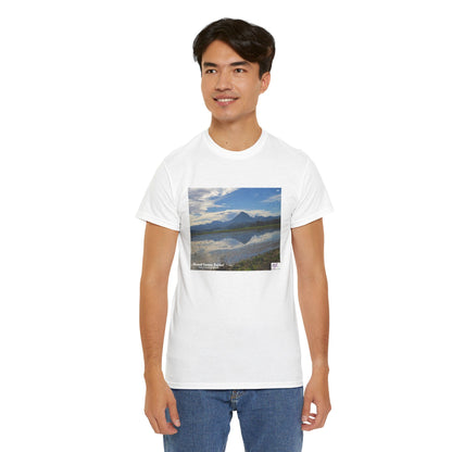 Heavy Cotton Tee:  "Mount Vernon Reflect(tm)" - Blank Sleeves