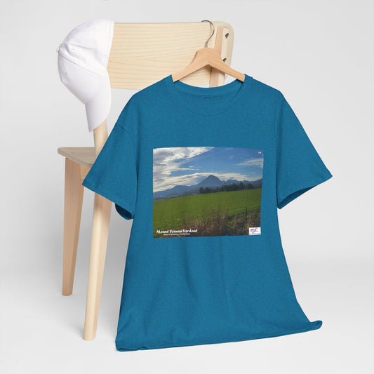 Unisex Heavy Cotton Tee:  "Mount Vernon Verdant(tm)" - Blank Sleeves