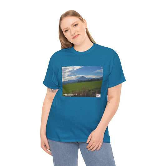 Unisex Heavy Cotton Tee:  "Mount Vernon Verdant(tm)" - Blank Sleeves