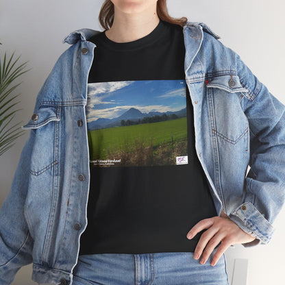 Unisex Heavy Cotton Tee:  "Mount Vernon Verdant(tm)" - Blank Sleeves