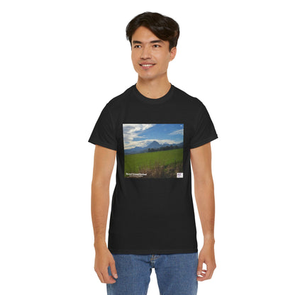 Unisex Heavy Cotton Tee:  "Mount Vernon Verdant(tm)" - Blank Sleeves