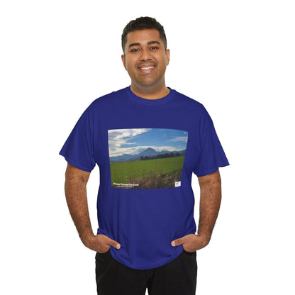 Unisex Heavy Cotton Tee:  "Mount Vernon Verdant(tm)" - Blank Sleeves