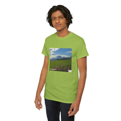 Unisex Heavy Cotton Tee:  "Mount Vernon Verdant(tm)" - Blank Sleeves