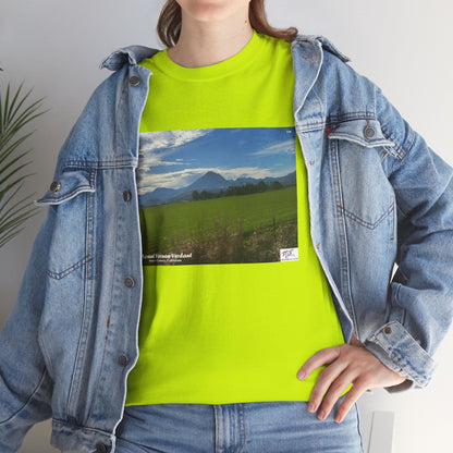 Unisex Heavy Cotton Tee:  "Mount Vernon Verdant(tm)" - Blank Sleeves