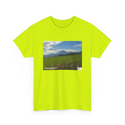 Unisex Heavy Cotton Tee:  "Mount Vernon Verdant(tm)" - Blank Sleeves