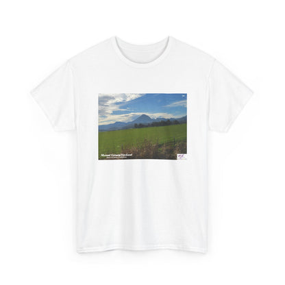 Unisex Heavy Cotton Tee:  "Mount Vernon Verdant(tm)" - Blank Sleeves