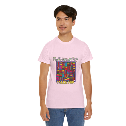 Unisex Heavy Cotton Tee:  "Psychedelic Calendar(tm)" - Vibrant