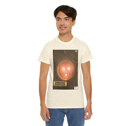 Unisex Heavy Cotton Tee: Shocked Monkey(tm) - Seven Colors