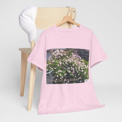 Unisex Heavy Cotton Tee:  "SoNorCali(tm)" - "OroBloom(tm)" - Blank Sleeves