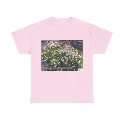 Unisex Heavy Cotton Tee:  "SoNorCali(tm)" - "OroBloom(tm)" - Blank Sleeves