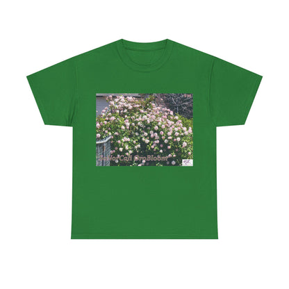 Unisex Heavy Cotton Tee:  "SoNorCali(tm)" - "OroBloom(tm)" - Blank Sleeves