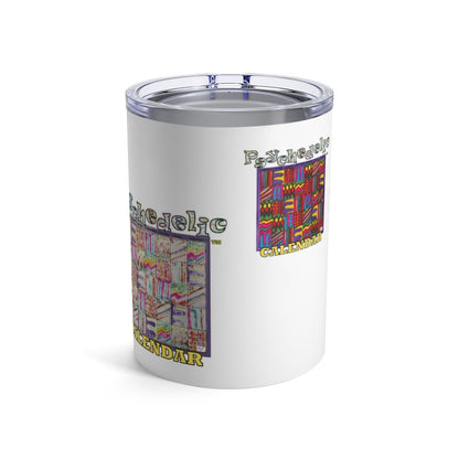 Tumbler 10oz:  Psychedelic Calendar(tm) - Four Prints - Pastels Large - No Text